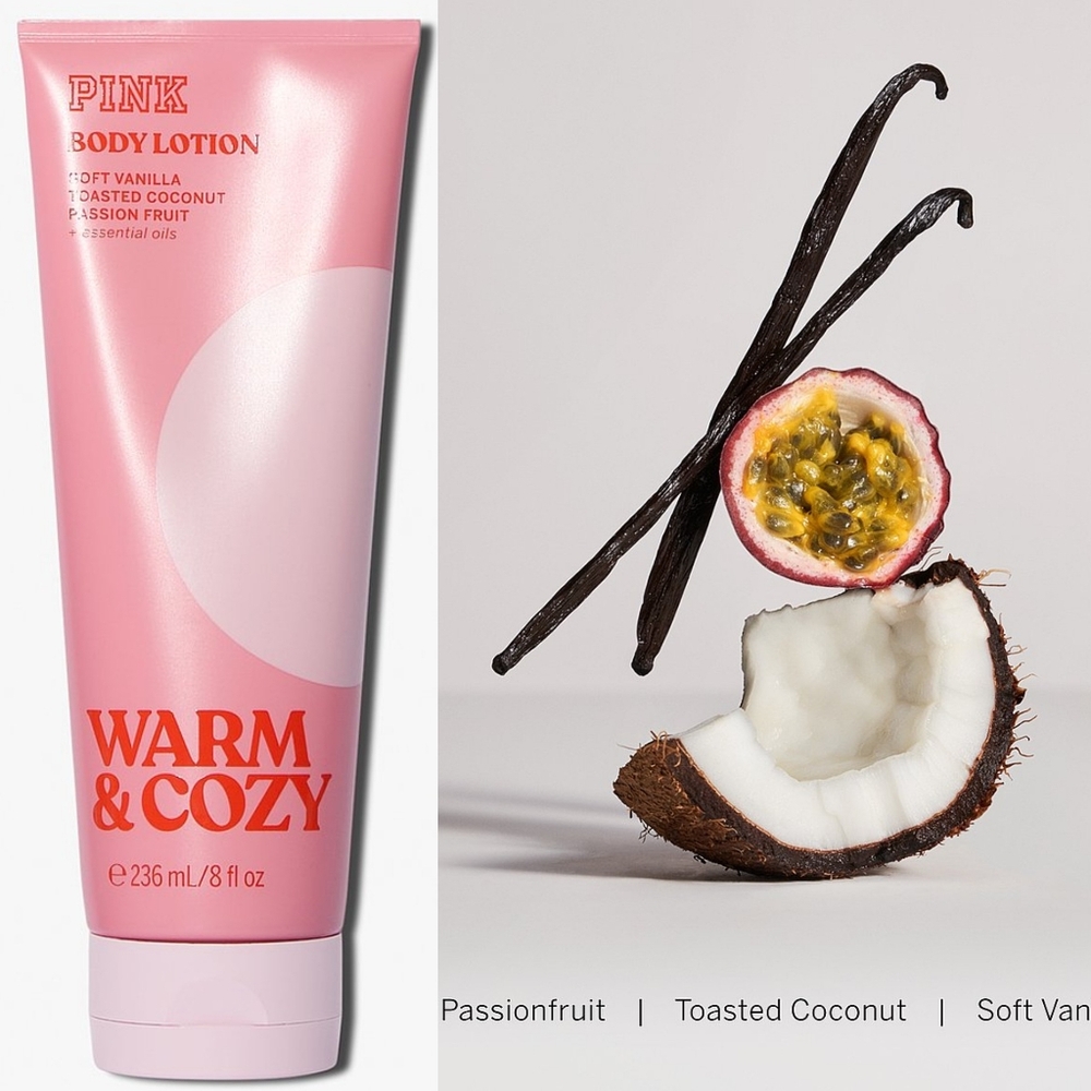 PINK Victoria's Secret Warm & Cozy Fragrance Body Lotion 8oz NEW